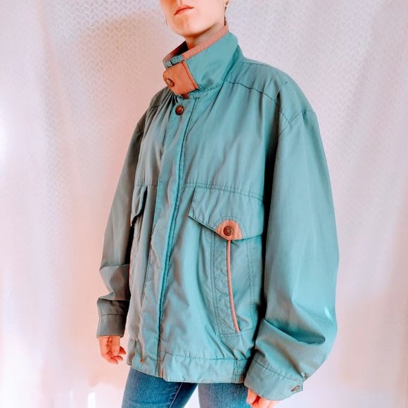 Vintage turquoise coat - Picture 5 of 16